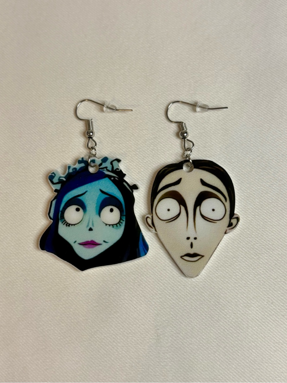 Handmade Victor & Emily Corpse Bride Earrings
